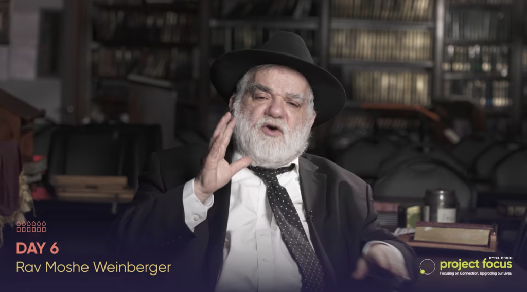 Day 6: Focus this Chanukah with Rav Weinberger